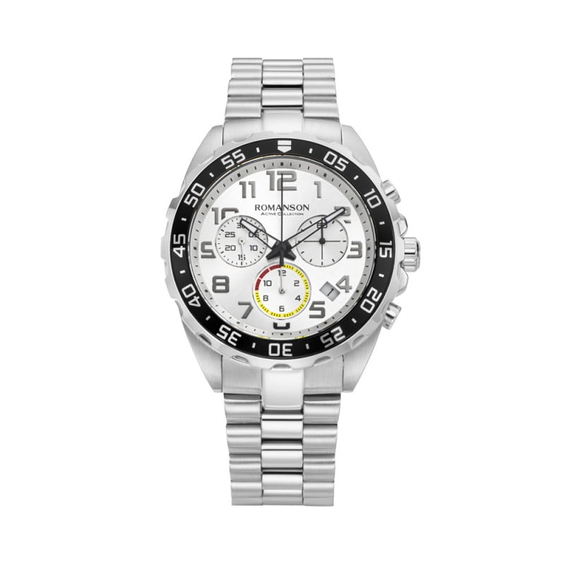 Stainless Steel Strap Chronograph Watch for Men