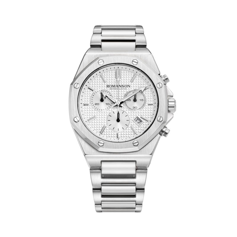 Silver Colour Dial Analog Watch for Men