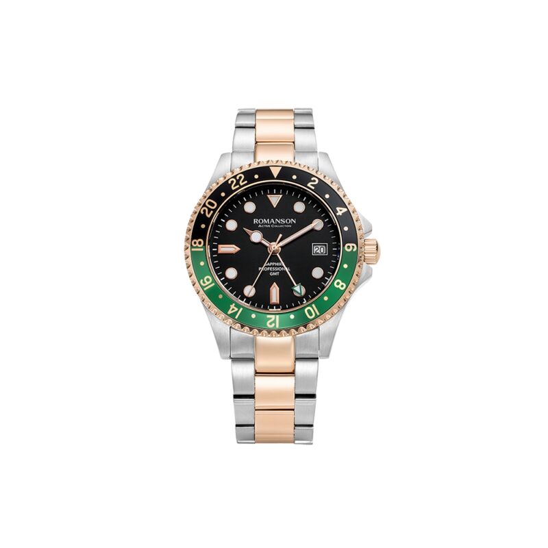 Romanson AM0004FMJBK Men’s Stainless Steel Watch