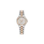 Romanson RM7100QLJWH Women’s Bi-color Crystal Watch